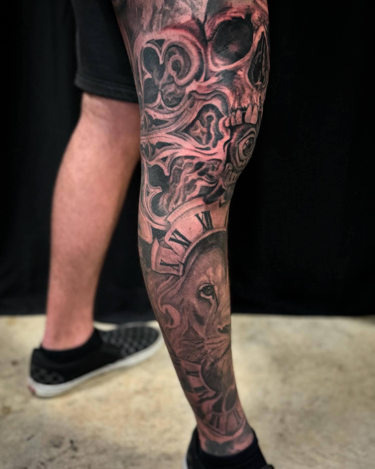 Tattoo by @kevinavila_tattoos — black_and_grey, realism