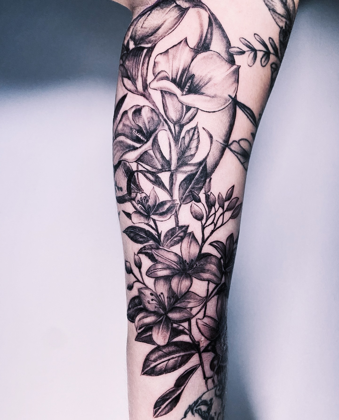 Tattoo by @samrockwell_ink — black_and_grey