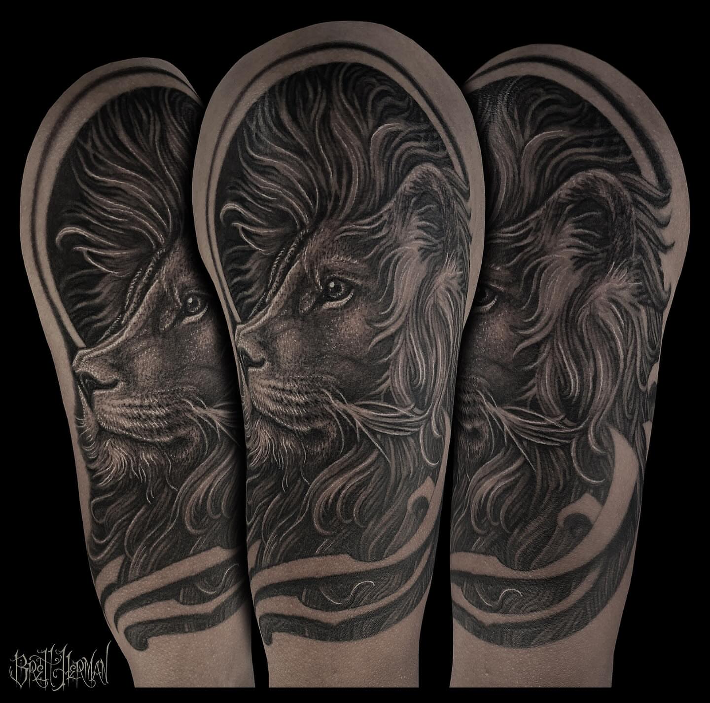 Tattoo by @brettherman — black_and_grey, realism