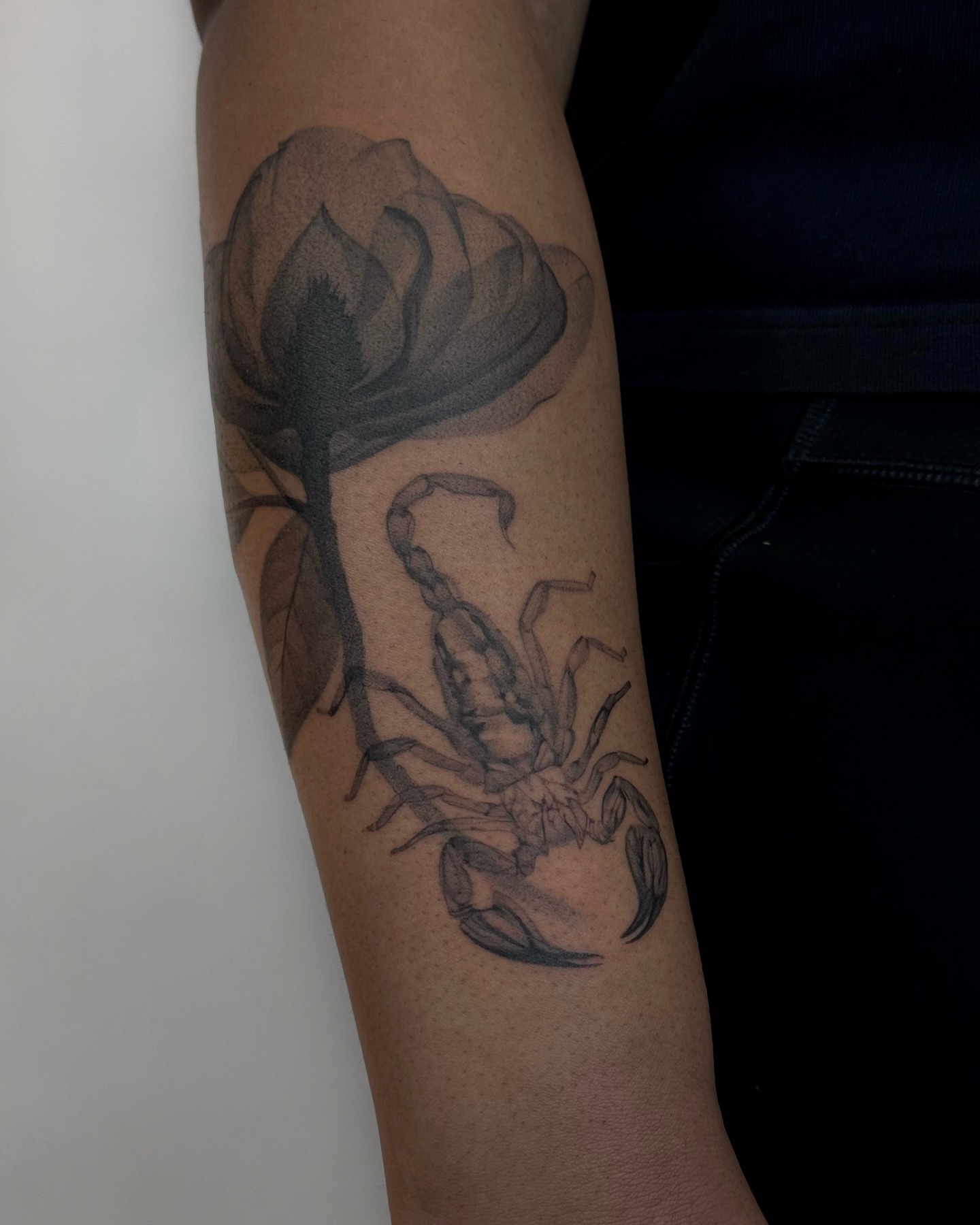 Tattoo by @pakhanova — black_and_grey, realism