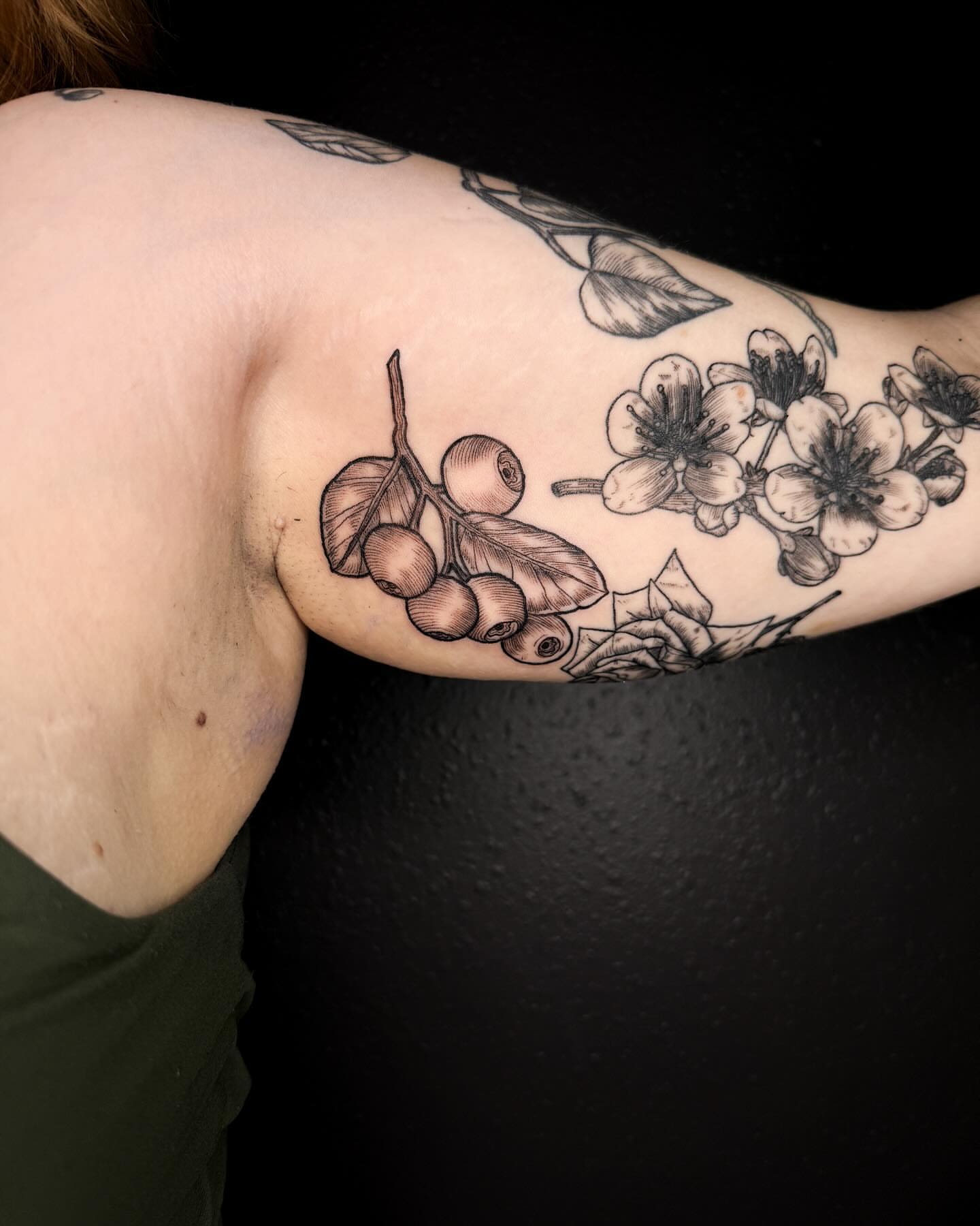 Tattoo by @faunawitchtattoo — black_and_grey