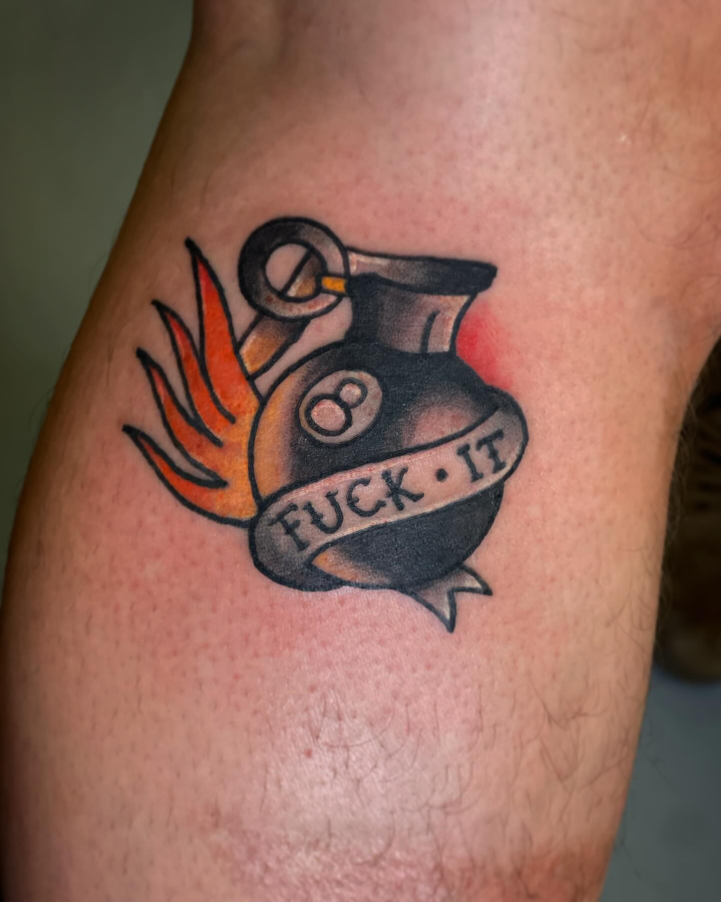 Tattoo by @stabbingab209 — american_traditional, lettering_script