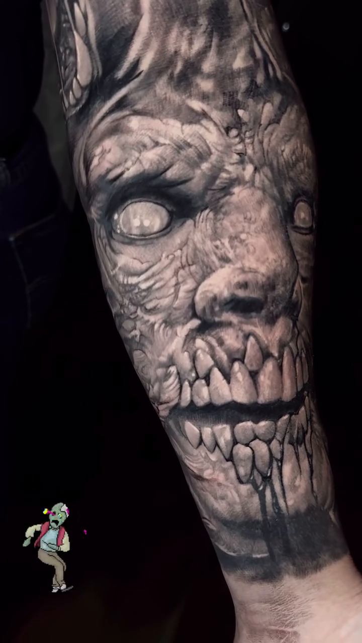 Tattoo by @tat2va — realism, dark_realism