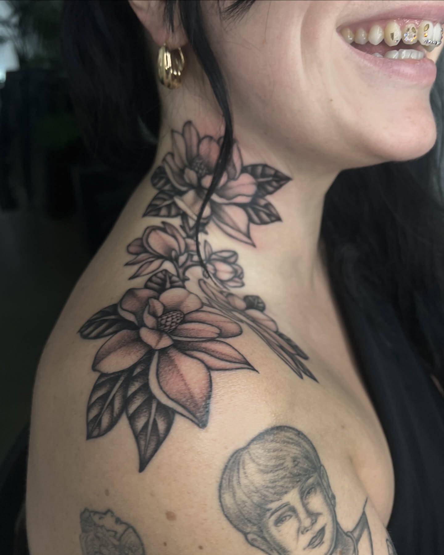 Tattoo by @rebecca_febo — black_and_grey