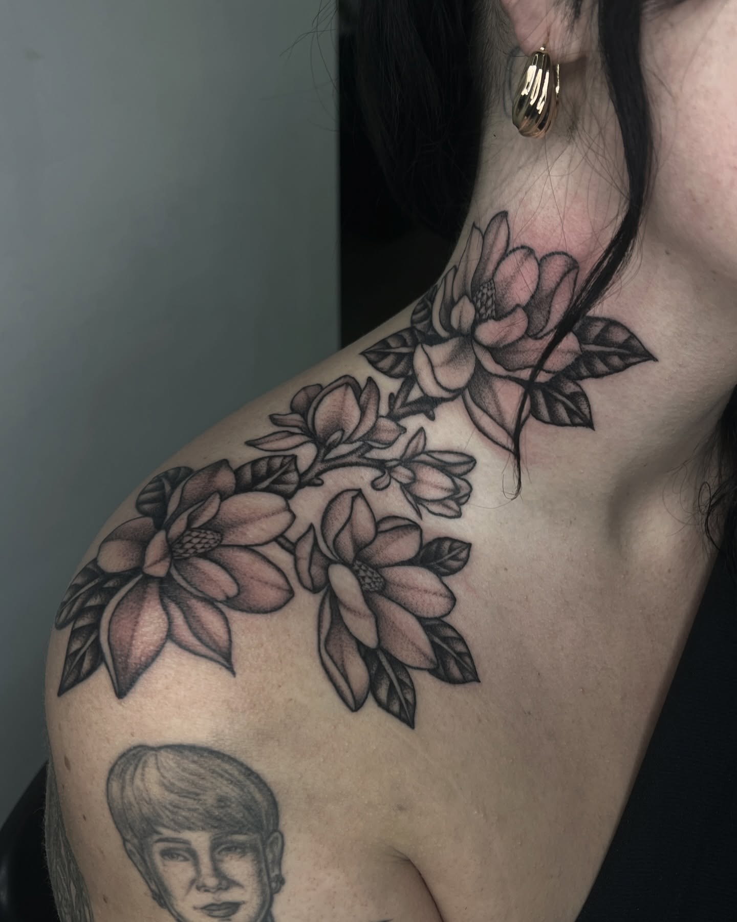 Tattoo by @rebecca_febo — black_and_grey
