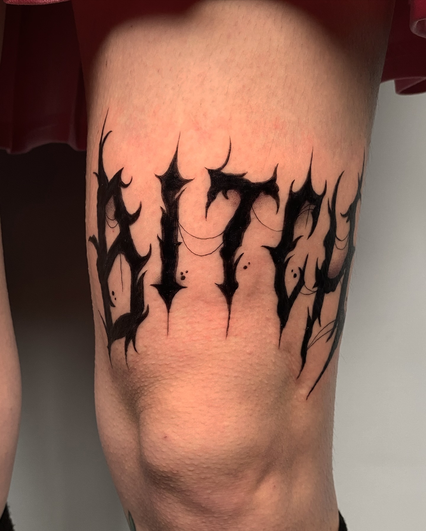 Tattoo by @darkodama — lettering_script