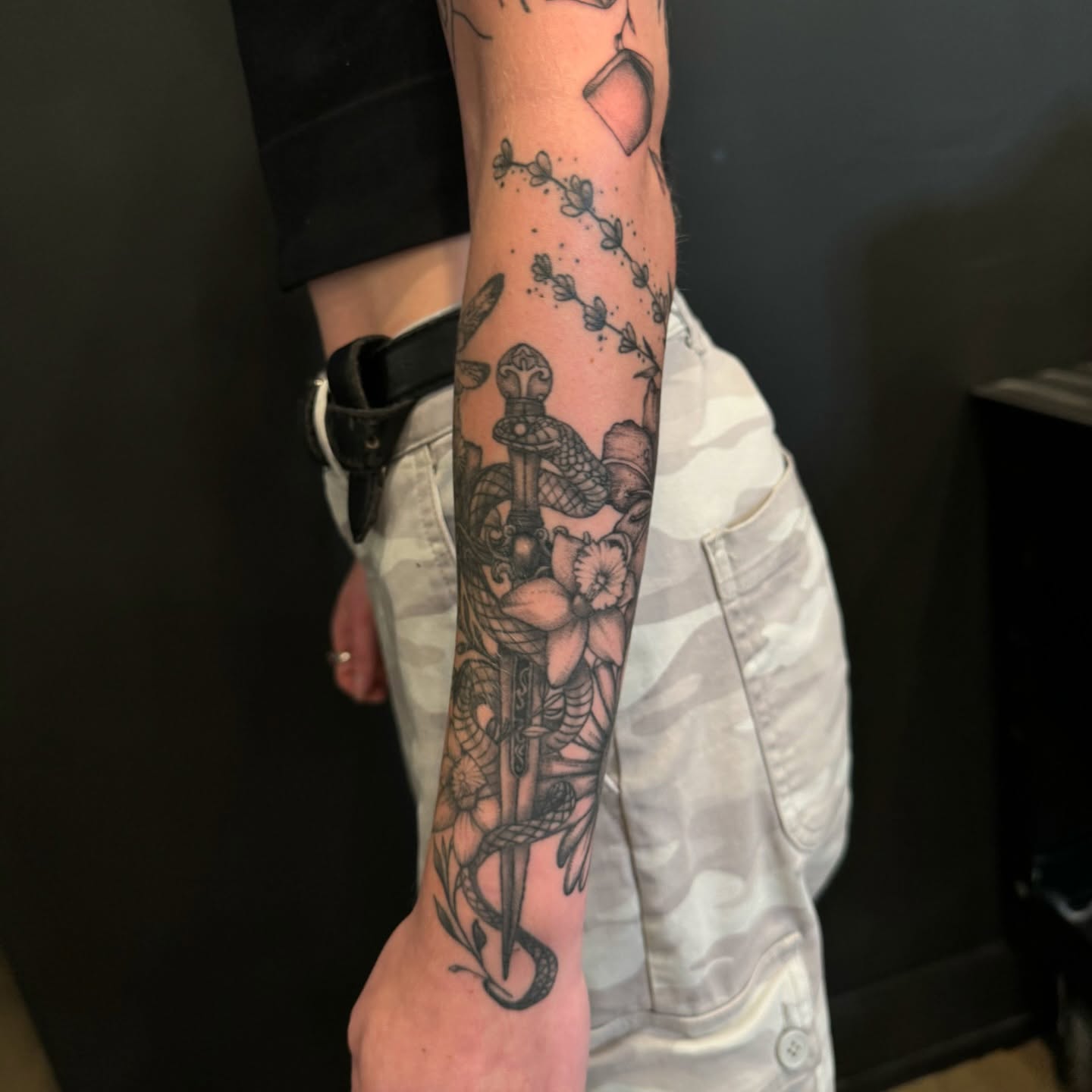 Tattoo by @kreidler_inks — black_and_grey