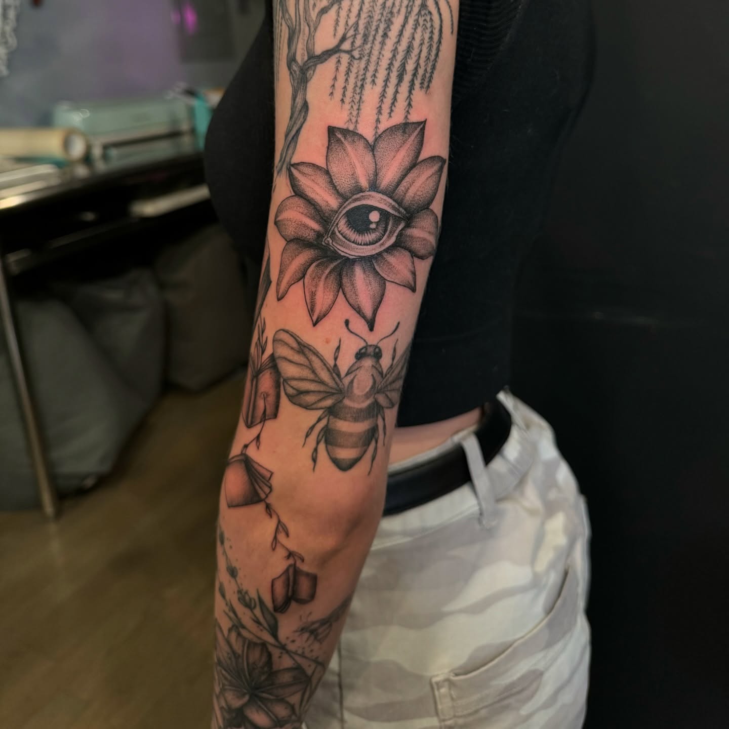 Tattoo by @kreidler_inks — neo_traditional, dotwork