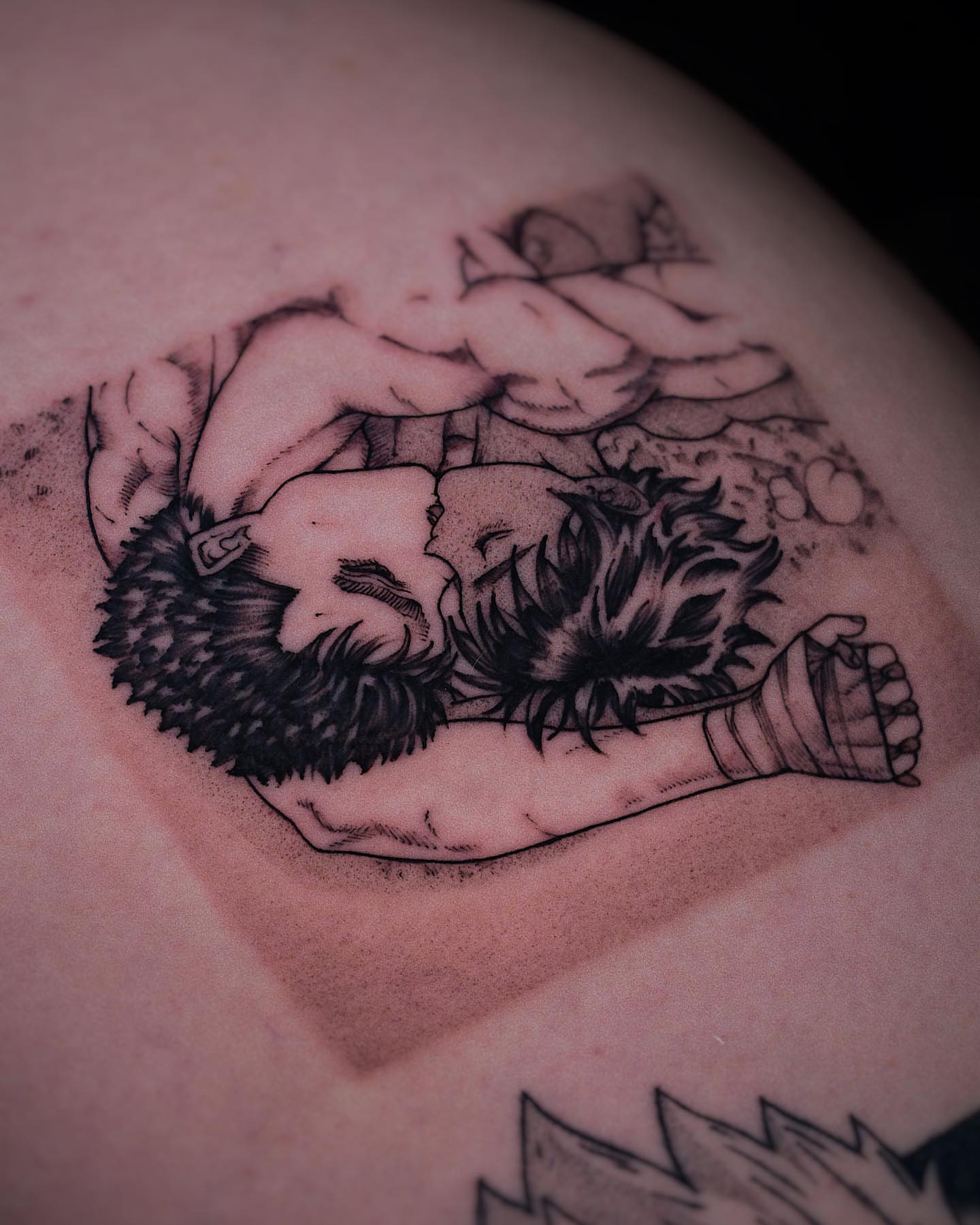 Tattoo by @tattooist_monday — black_and_grey, realism