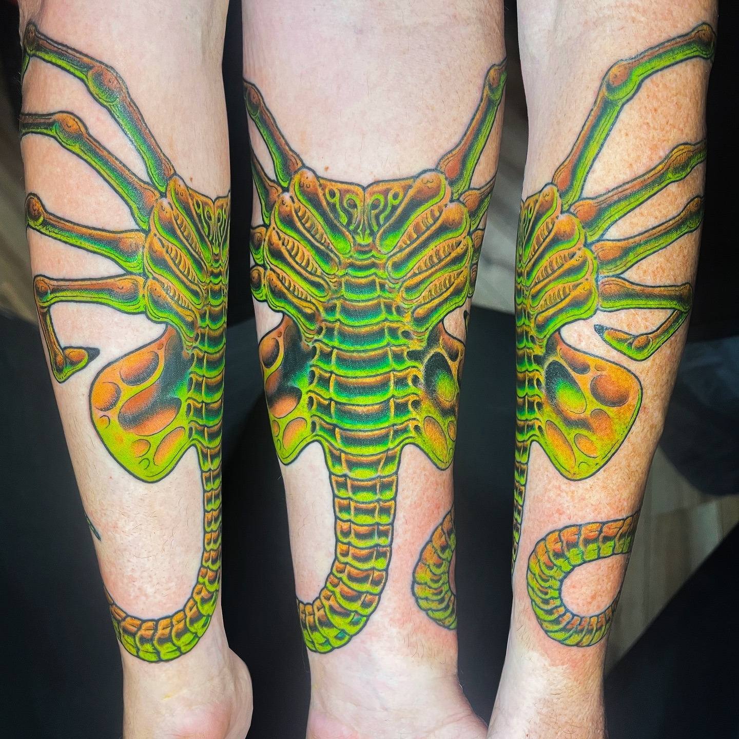 Tattoo by @curtbaer — geometric, surrealism