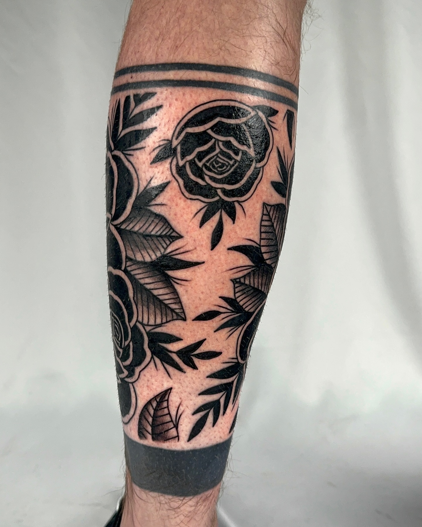 Roses black and grey tattoo on the forearm by ♠️KEITHKUSTOM♠️ San Antonio Tattoo Artist