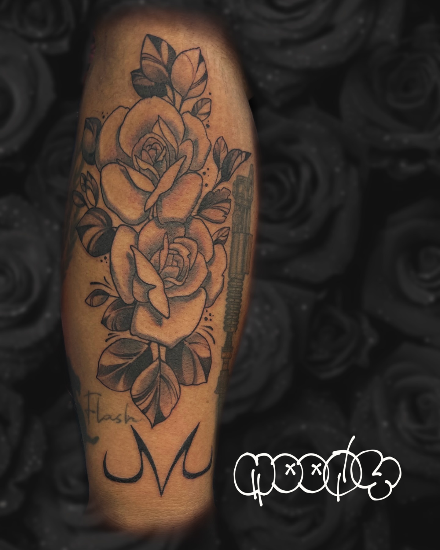 Tattoo by @madam.moony — black_and_grey, realism