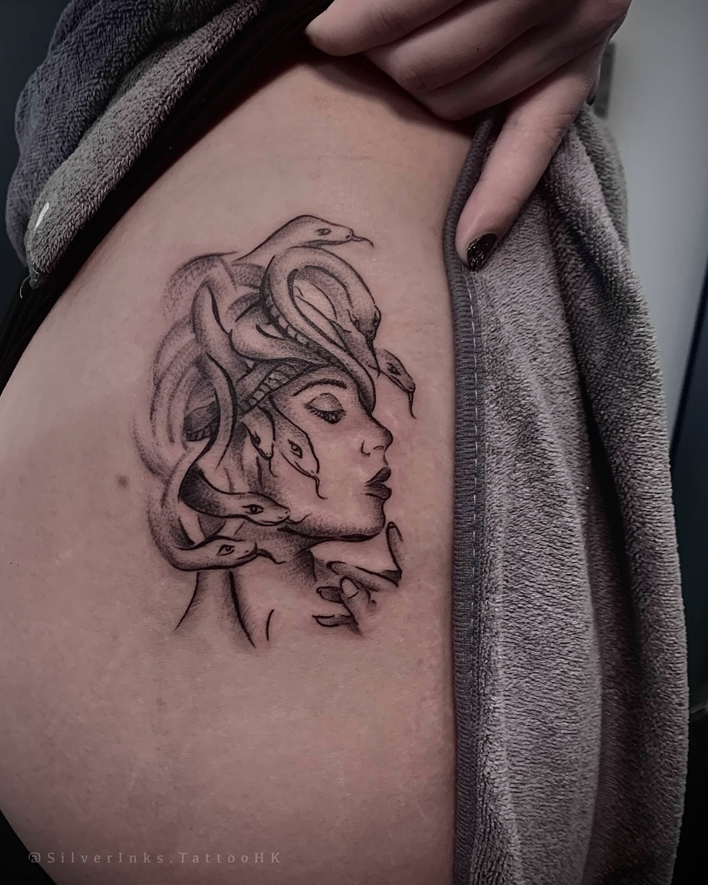 Tattoo by @silverinks.tattoohk — black_and_grey, realism