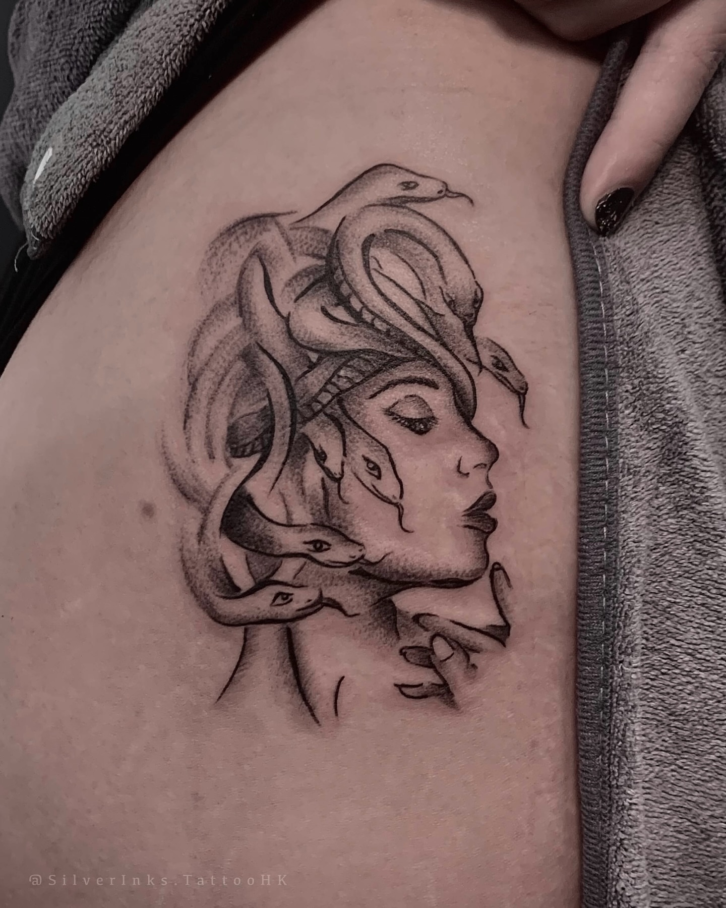 Tattoo by @silverinks.tattoohk — black_and_grey, realism