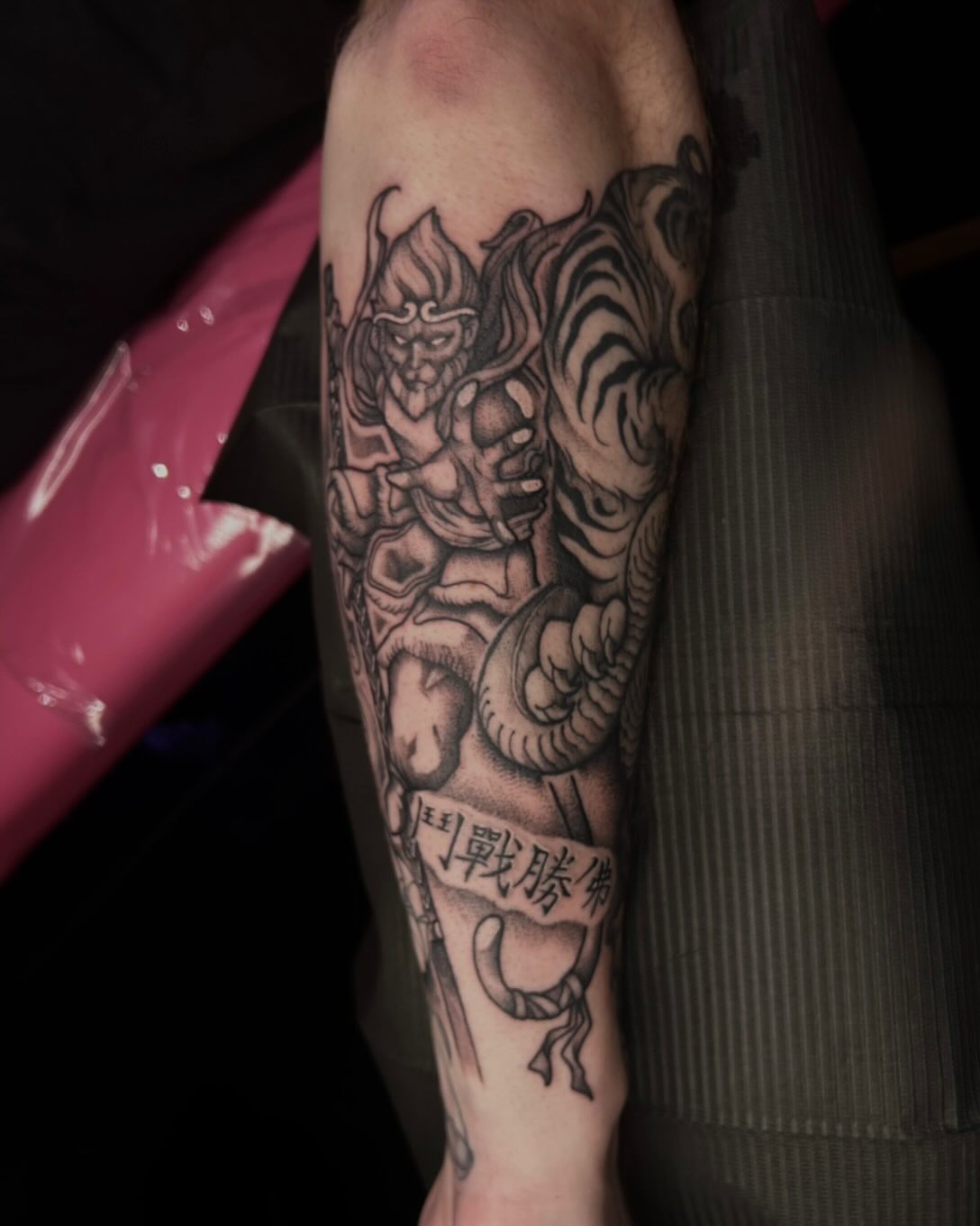 Tattoo by @petaltattoo โ black_and_grey