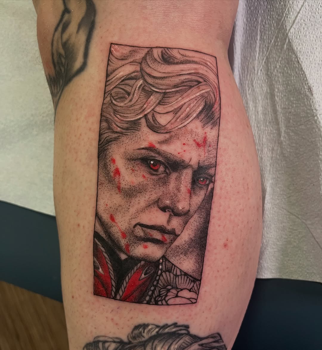 Tattoo by @laceybtattoos — realism, black_and_grey