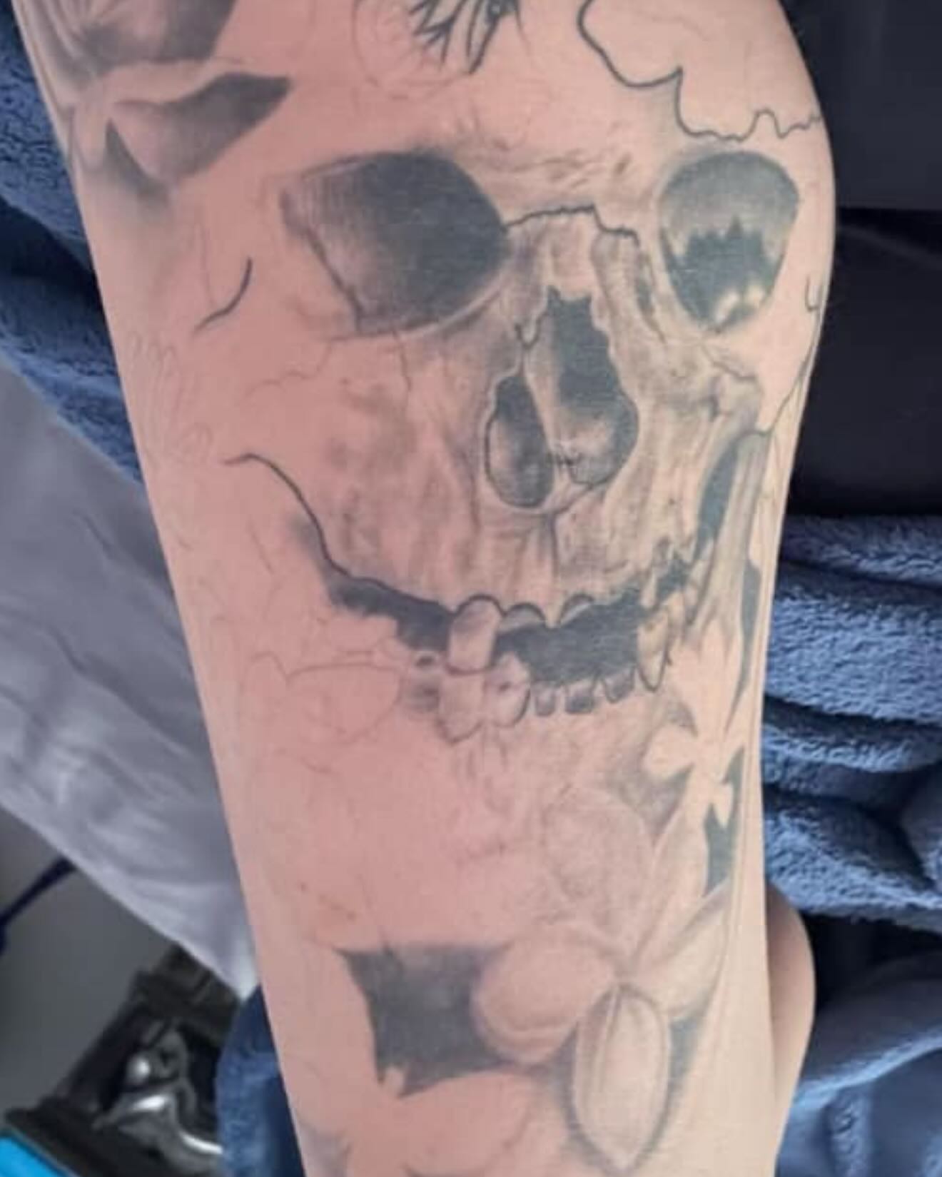 Tattoo by @artjunkiedc — black_and_grey