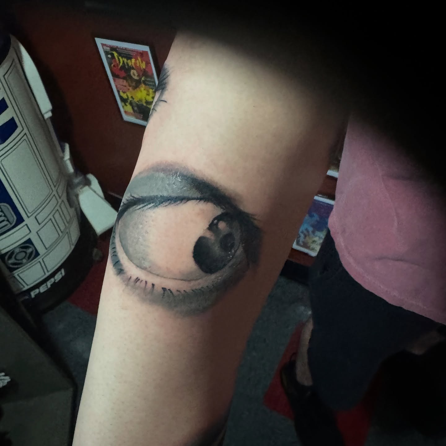 Eye realism tattoo on the forearm by Garrett Rautio