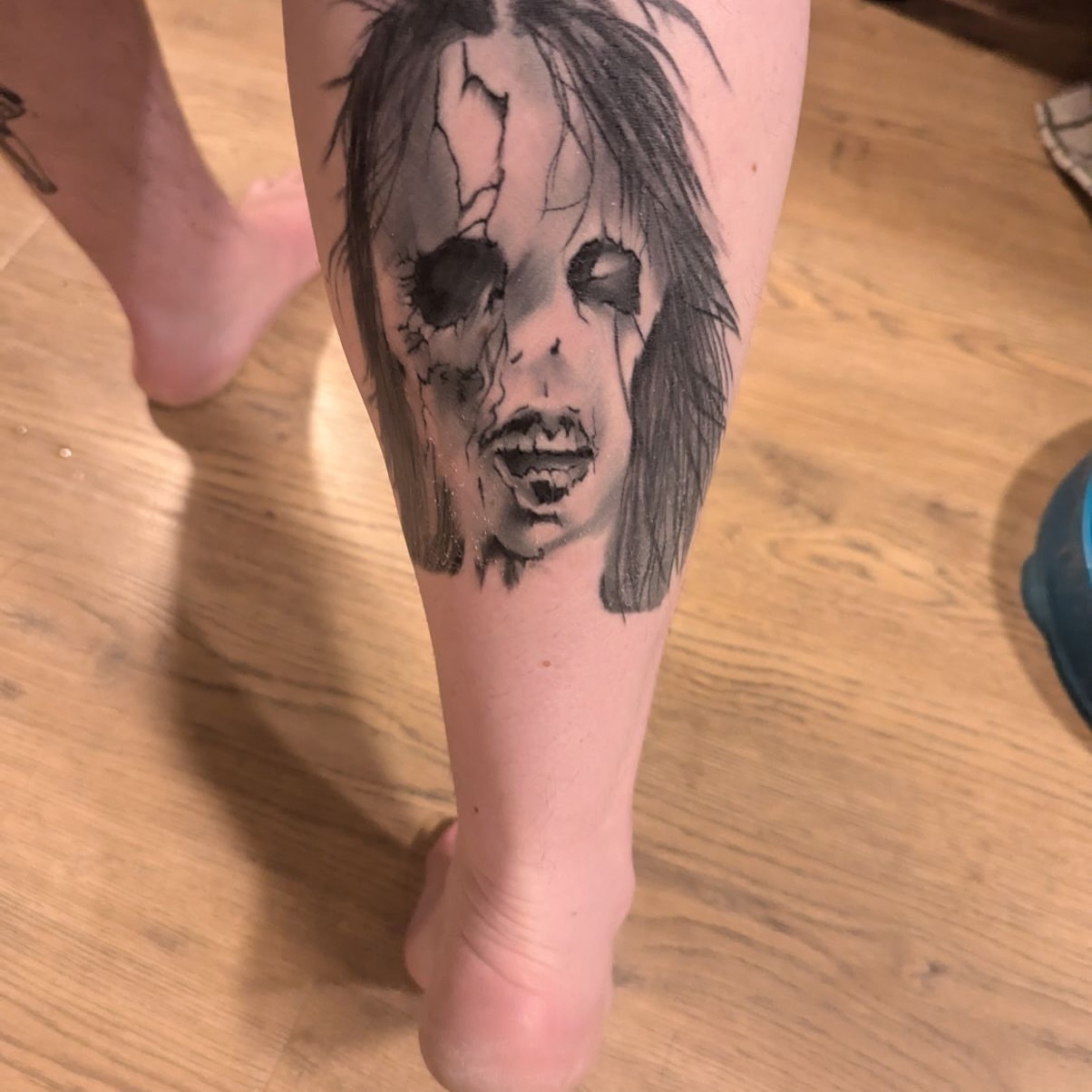 Tattoo by @garrettrautio โ realism, dark_realism