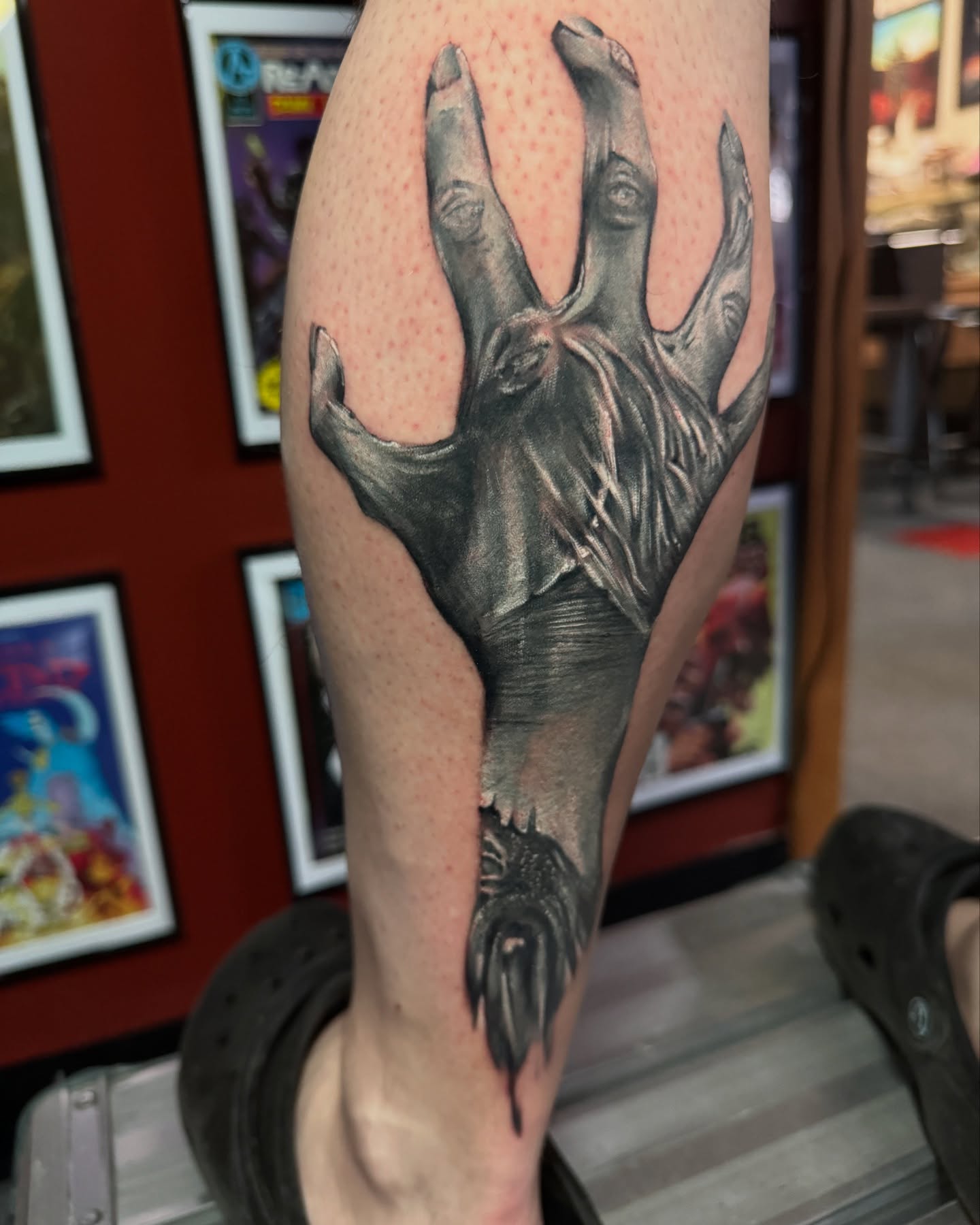 Tattoo by @garrettrautio โ realism, dark_realism