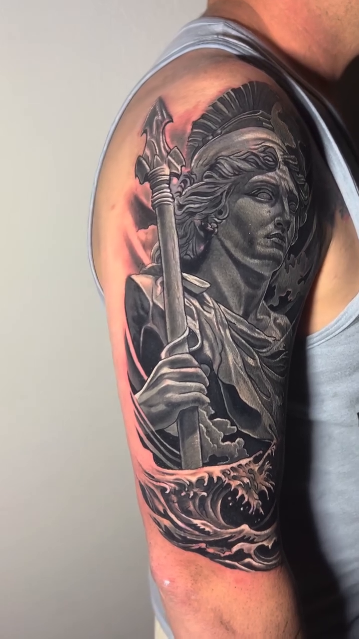 Tattoo by @alexeitattoohouston — realism, black_and_grey