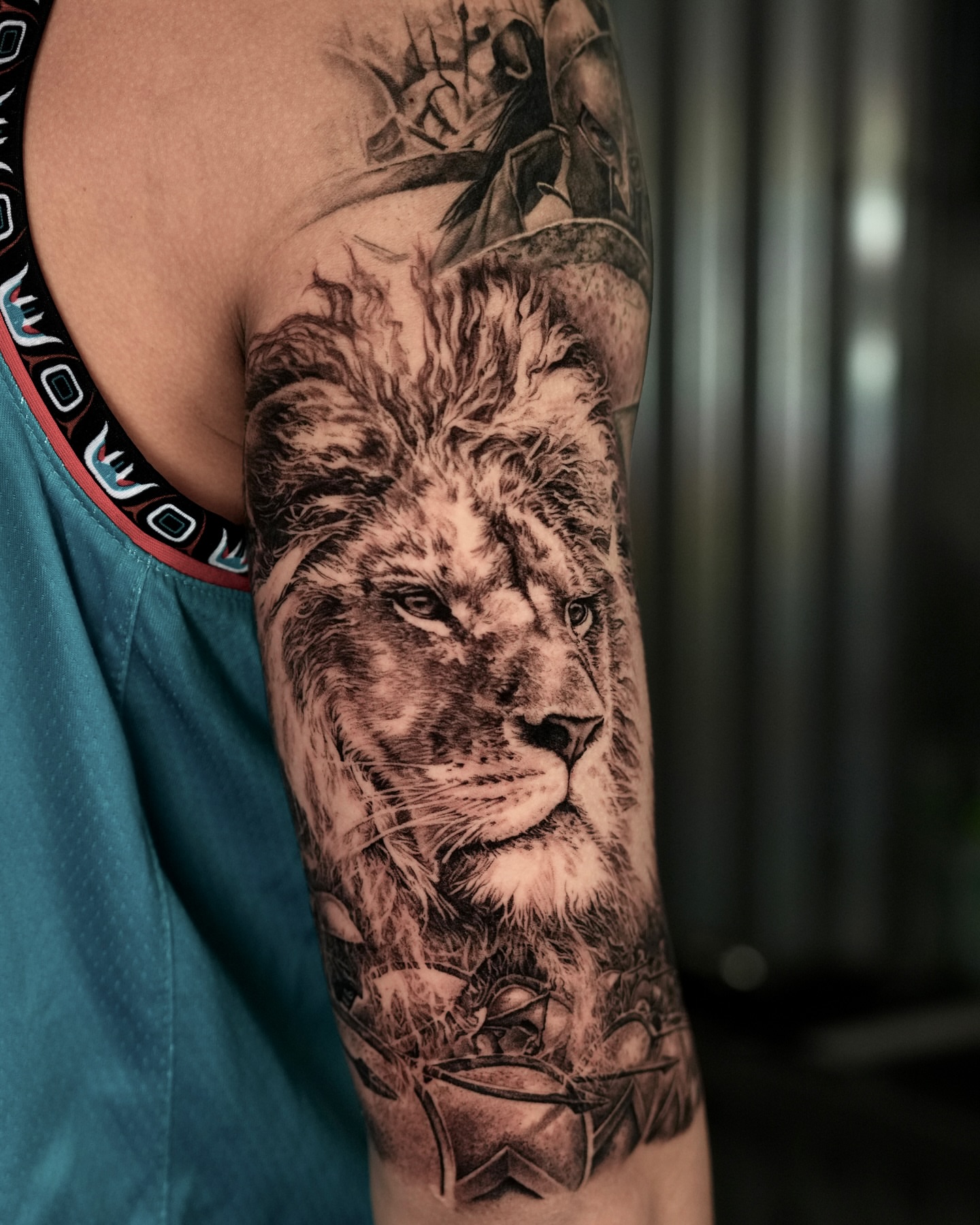 Tattoo by @zinktattoozac — realism, black_and_grey