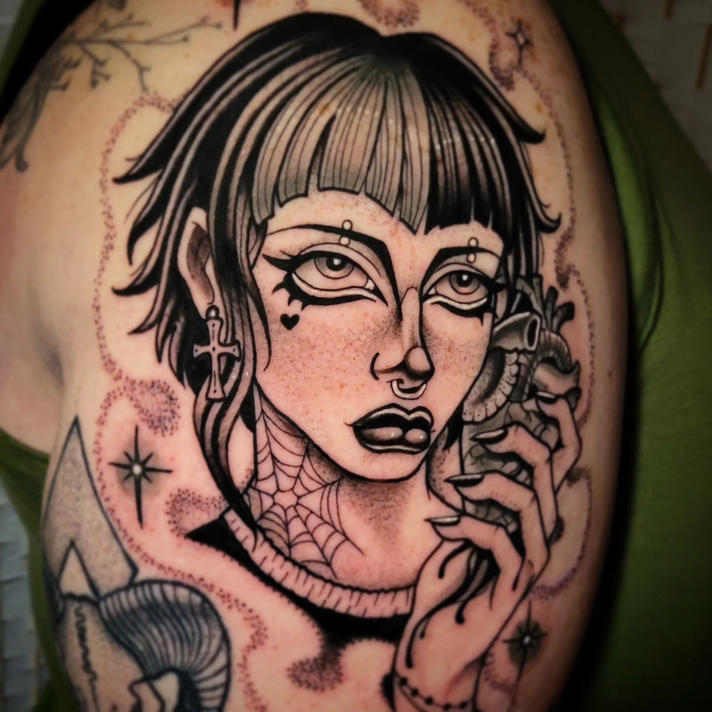 Tattoo by @lovelornpotato — american_traditional, dark_realism