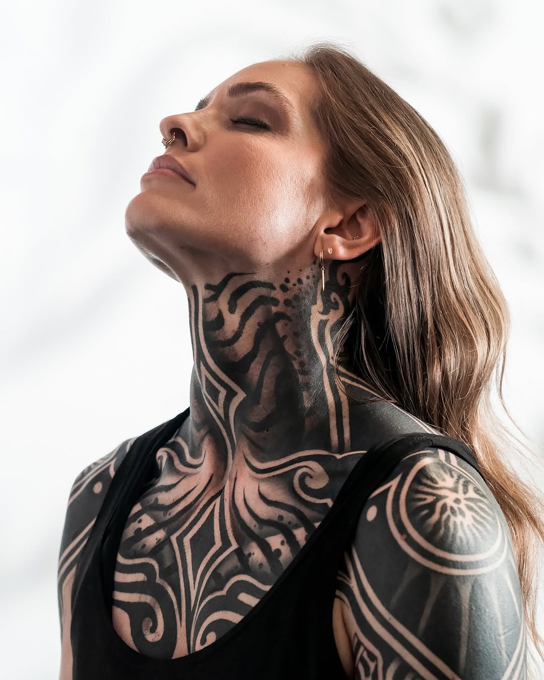 Tattoo by @katiemizuno — blackwork, ornamental