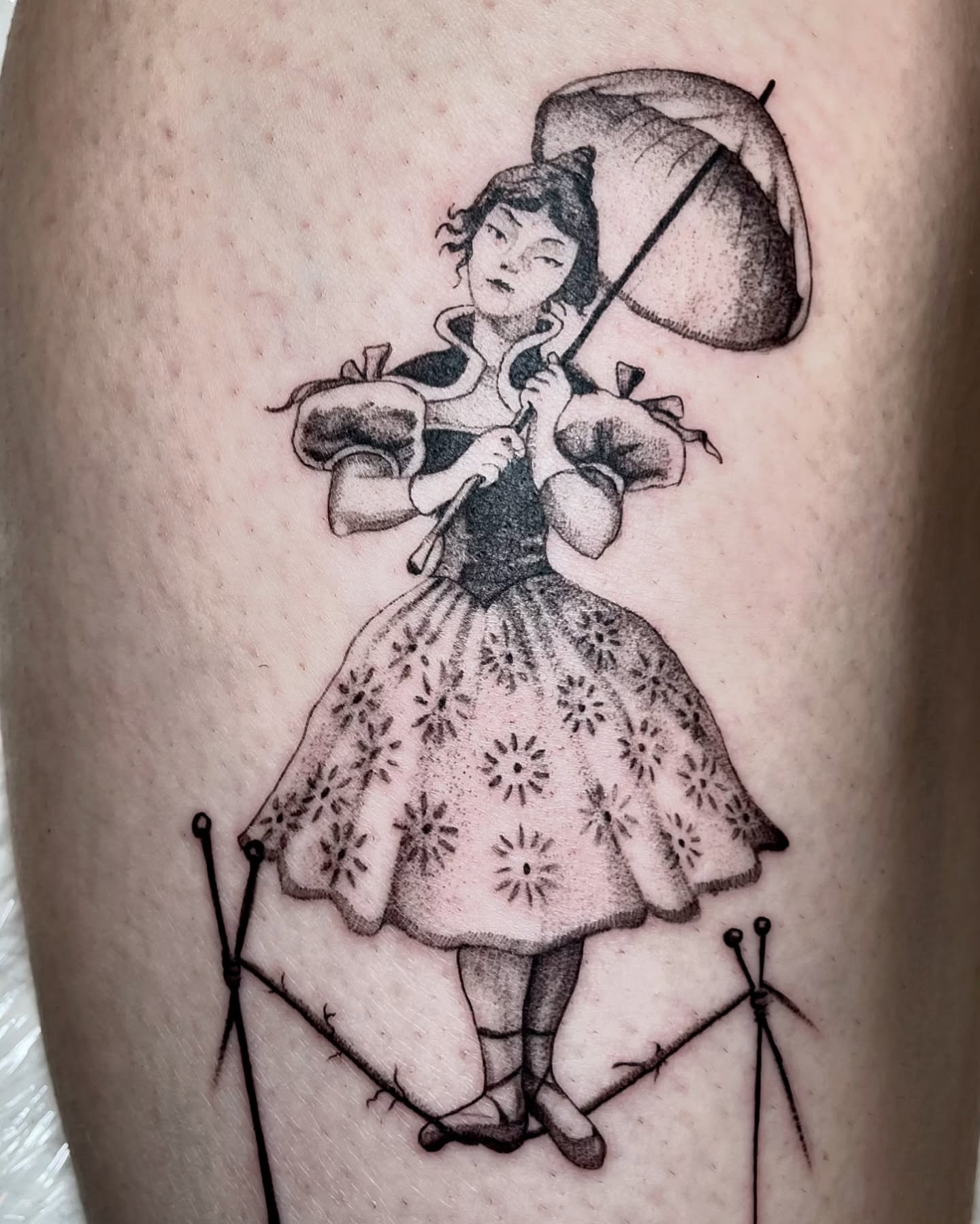 Tattoo by @anissatattoos β black_and_grey, dotwork