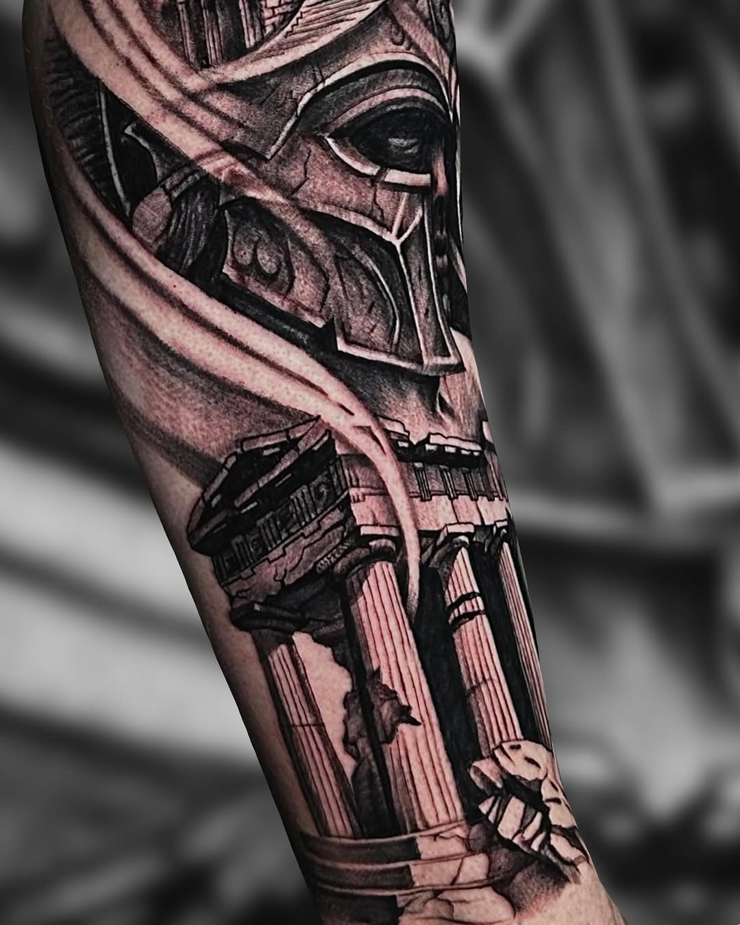 Tattoo by @dalton_king_tattoos β realism, black_and_grey
