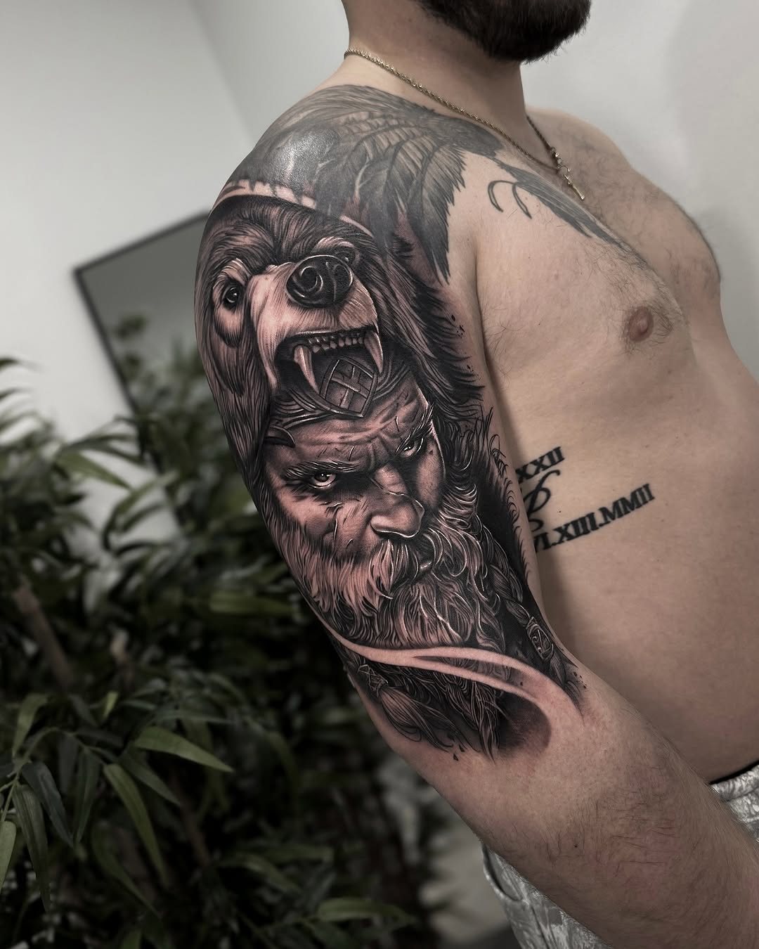 Tattoo by @rinktattoos — realism, black_and_grey