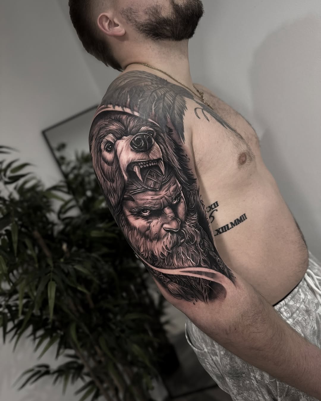 Tattoo by @rinktattoos — realism, black_and_grey