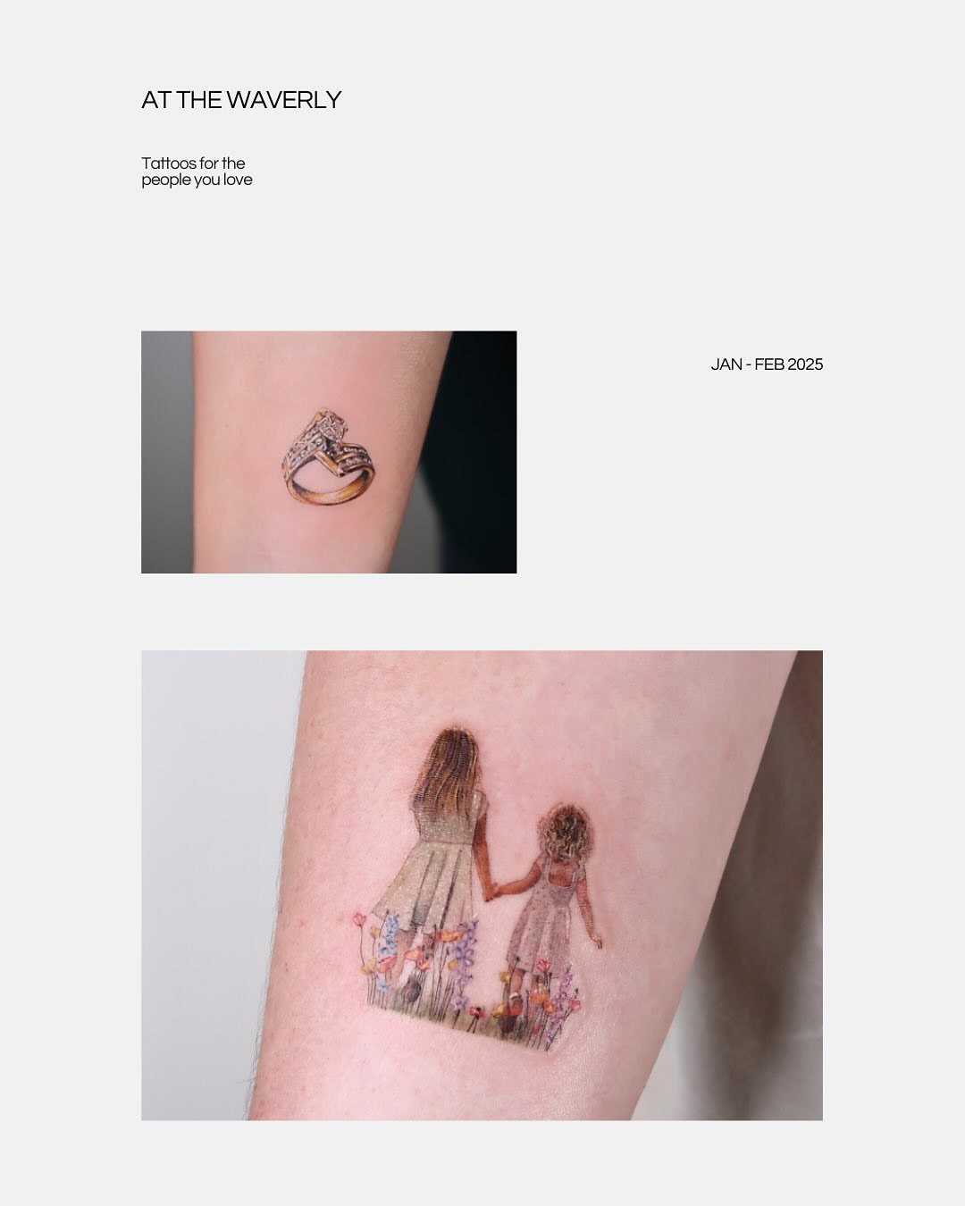 Ring realism tattoo on the forearm by Alissa Jung