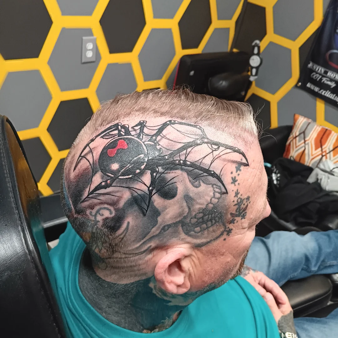 Tattoo by @huckleberrytattoos — dark_realism