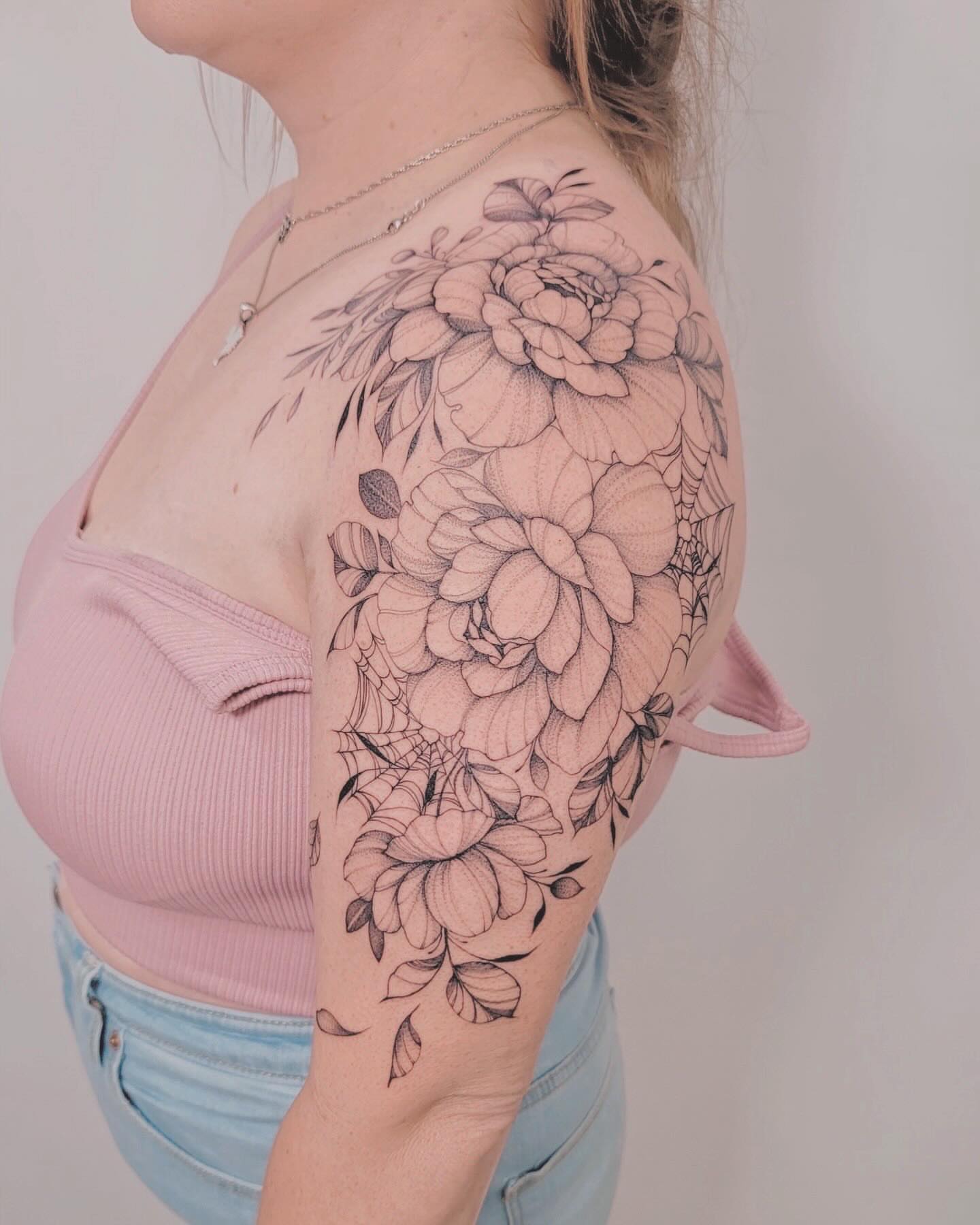 Tattoo by @sky.tattooist17 β black_and_grey