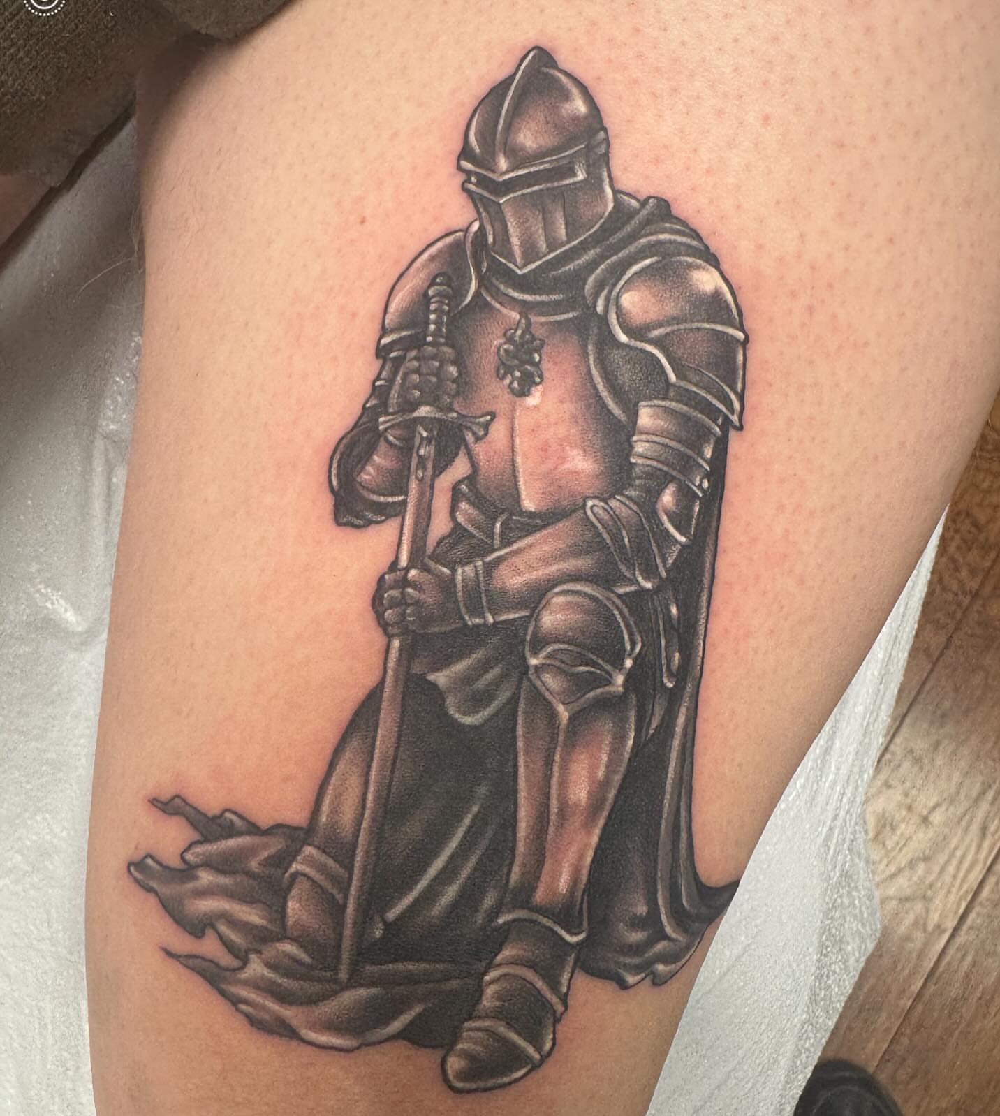 Tattoo by @tattoosbywoody — black_and_grey