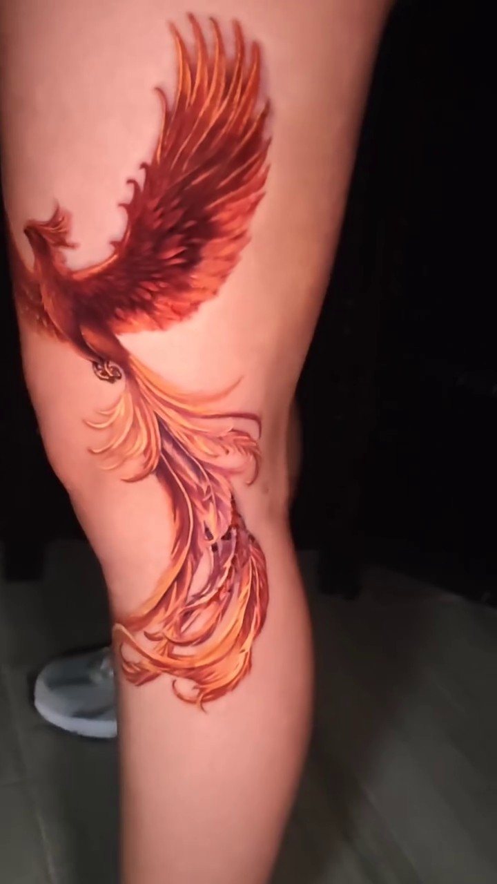 Phoenix realism tattoo by Dallas Tattoo Artist Erik Espinoza