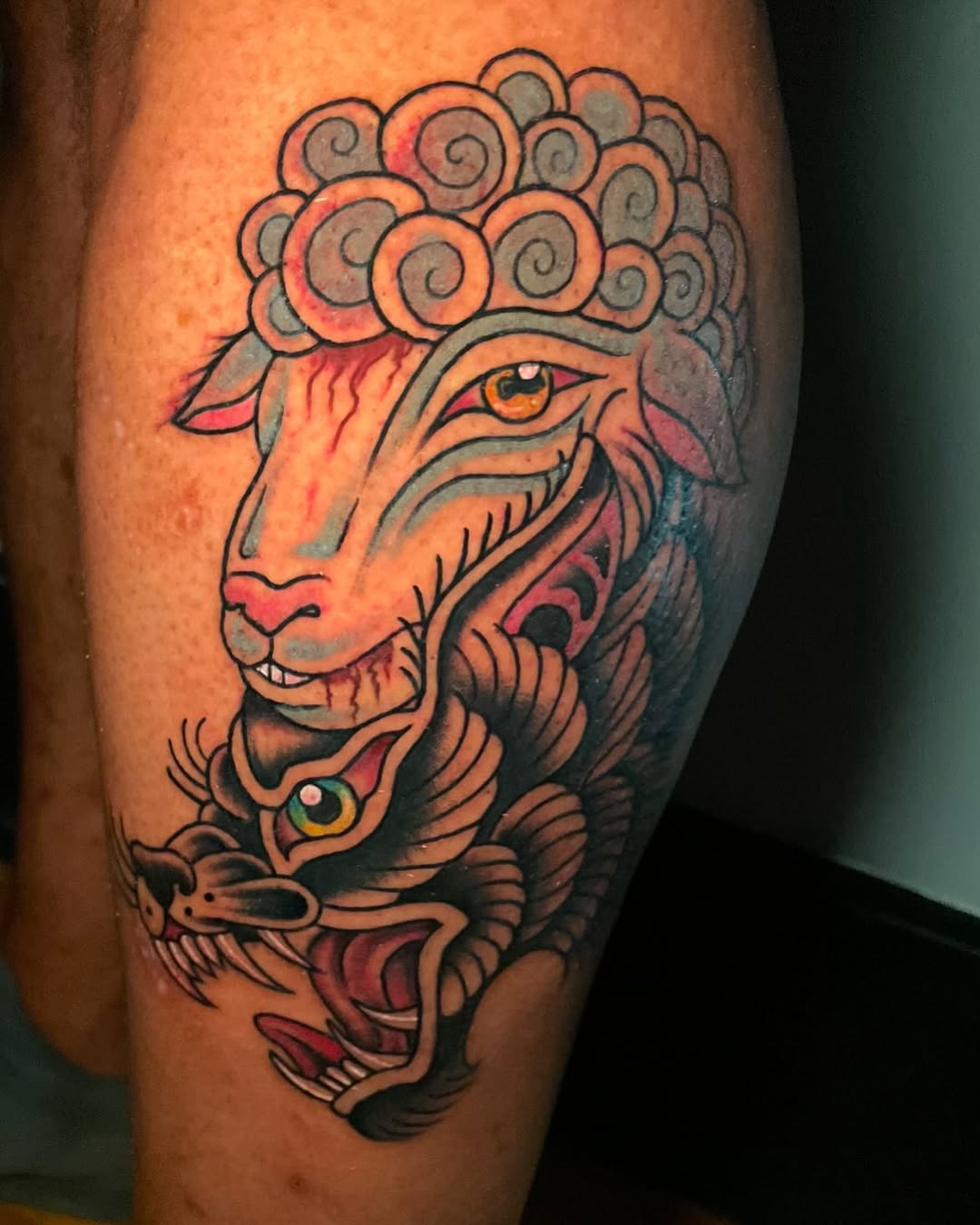 Tattoo by @sirenofsaturn — american_traditional, neo_traditional