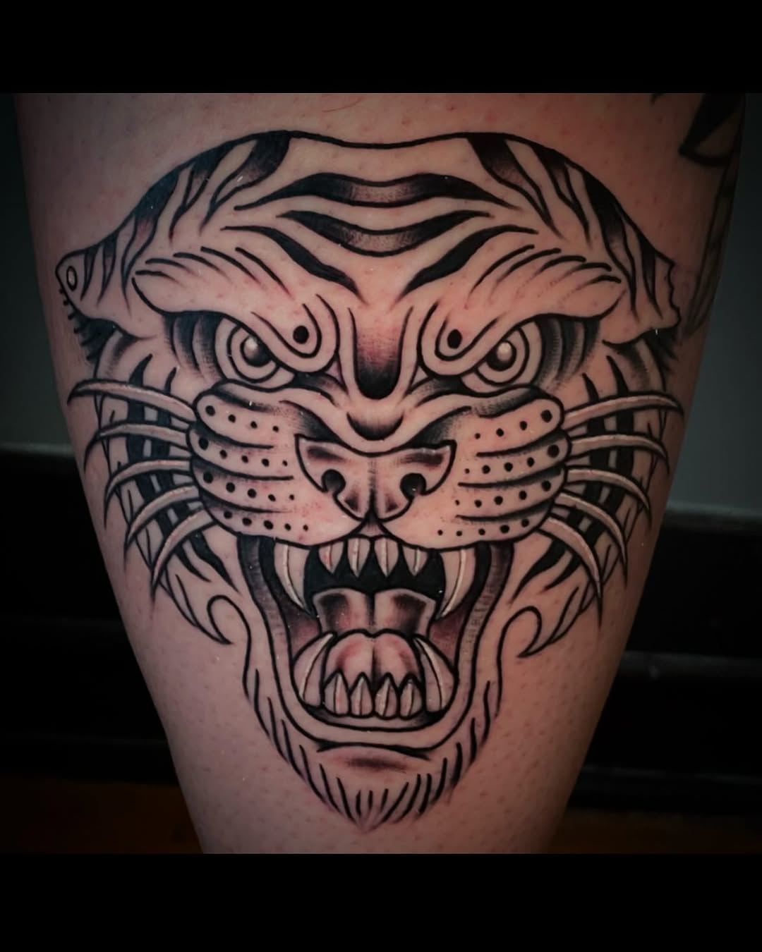 Tattoo by @sirenofsaturn — american_traditional, black_and_grey