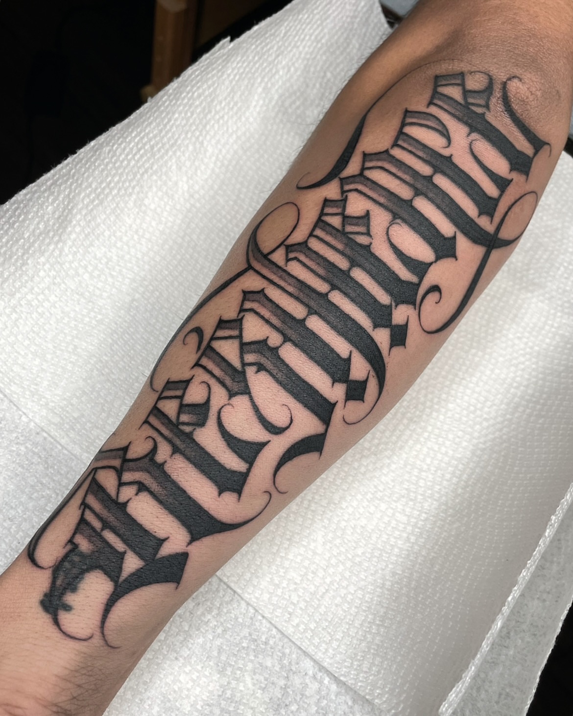 Tattoo by @joon_letters — lettering_script