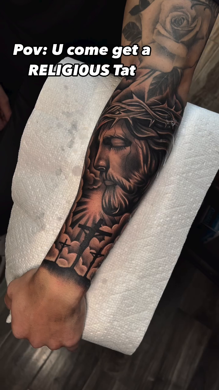 Tattoo by @aleks_tat2 — realism, black_and_grey