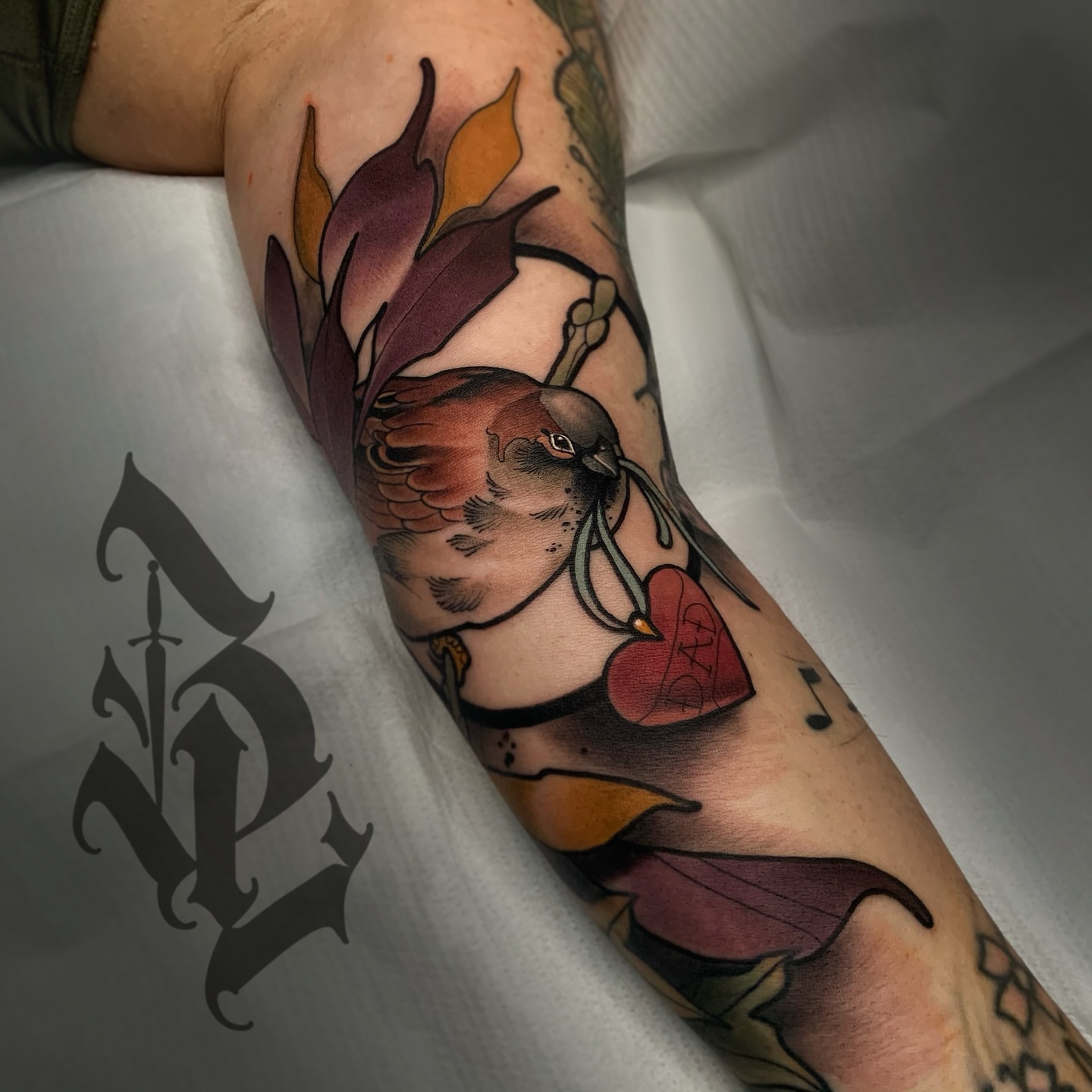 Tattoo by @brandonbadluck — american_traditional, realism