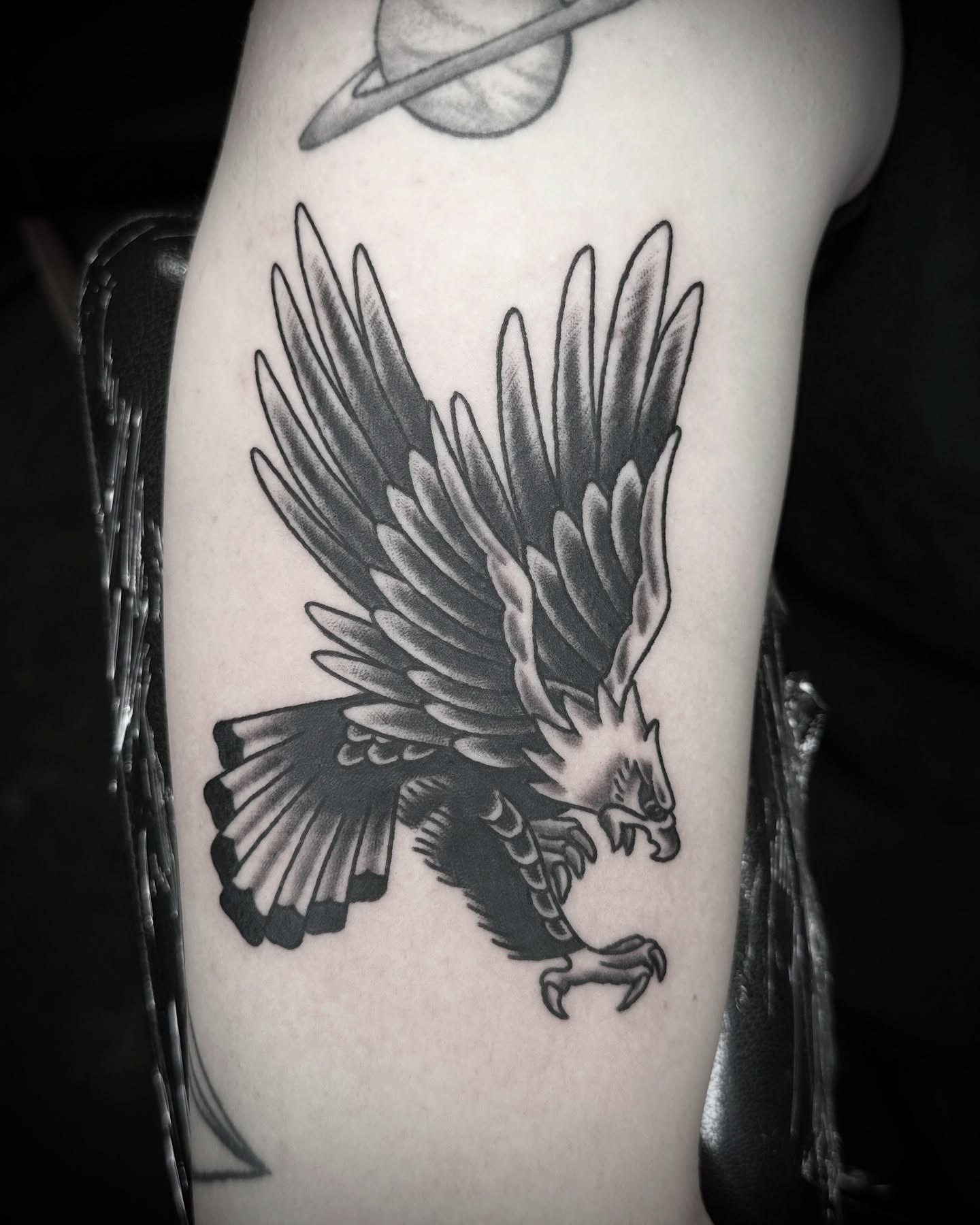 Tattoo by @jaredaustinart — black_and_grey