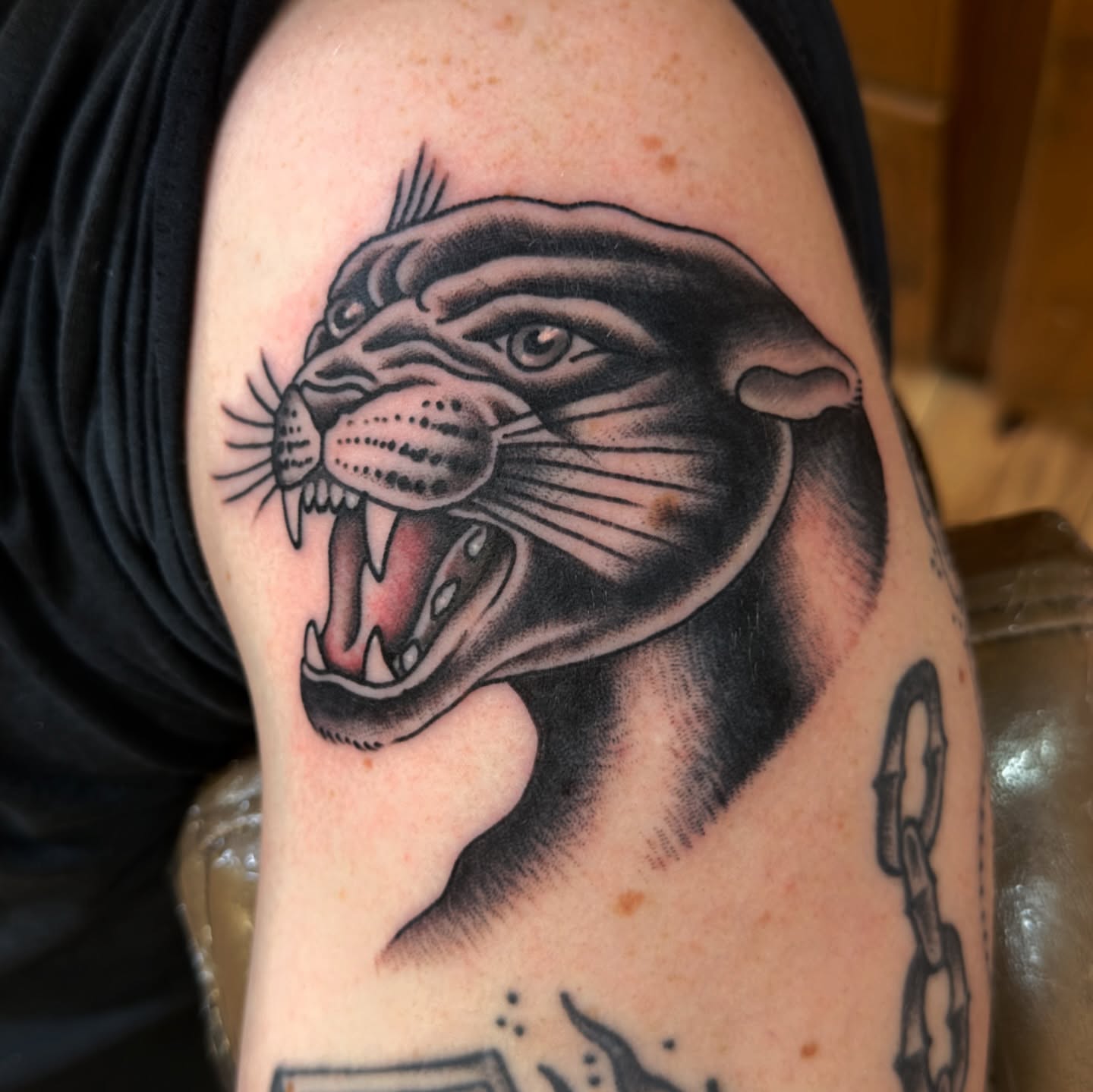 Tattoo by @mattegizi — american_traditional, black_and_grey