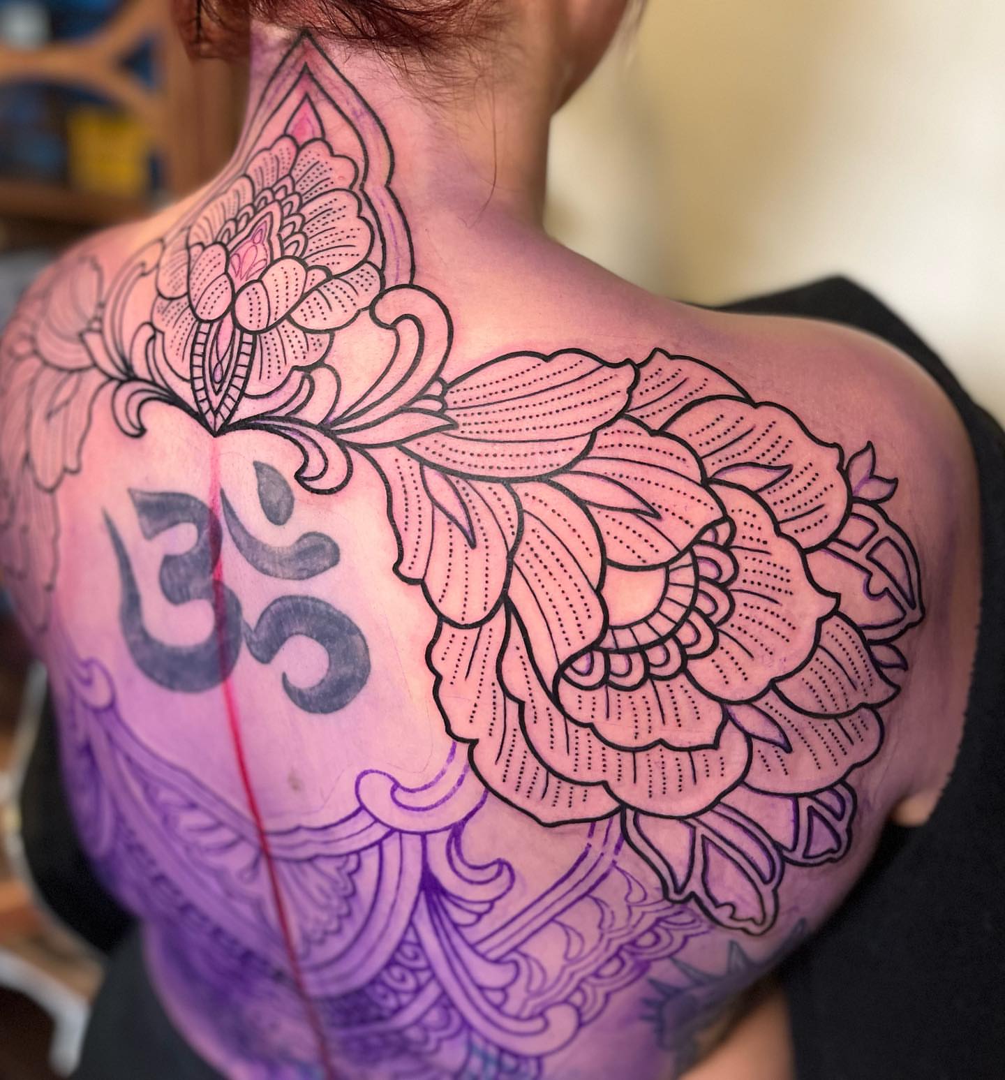 Tattoo by @soft_hand_jan — dotwork, ornamental