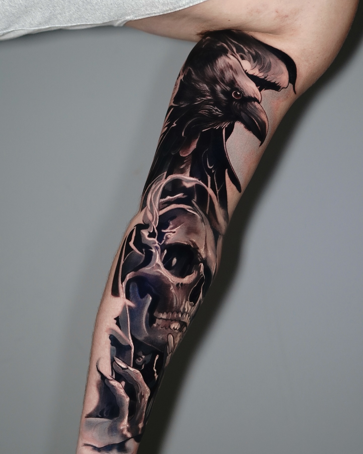 Tattoo by @schrail_edmund — black_and_grey, realism