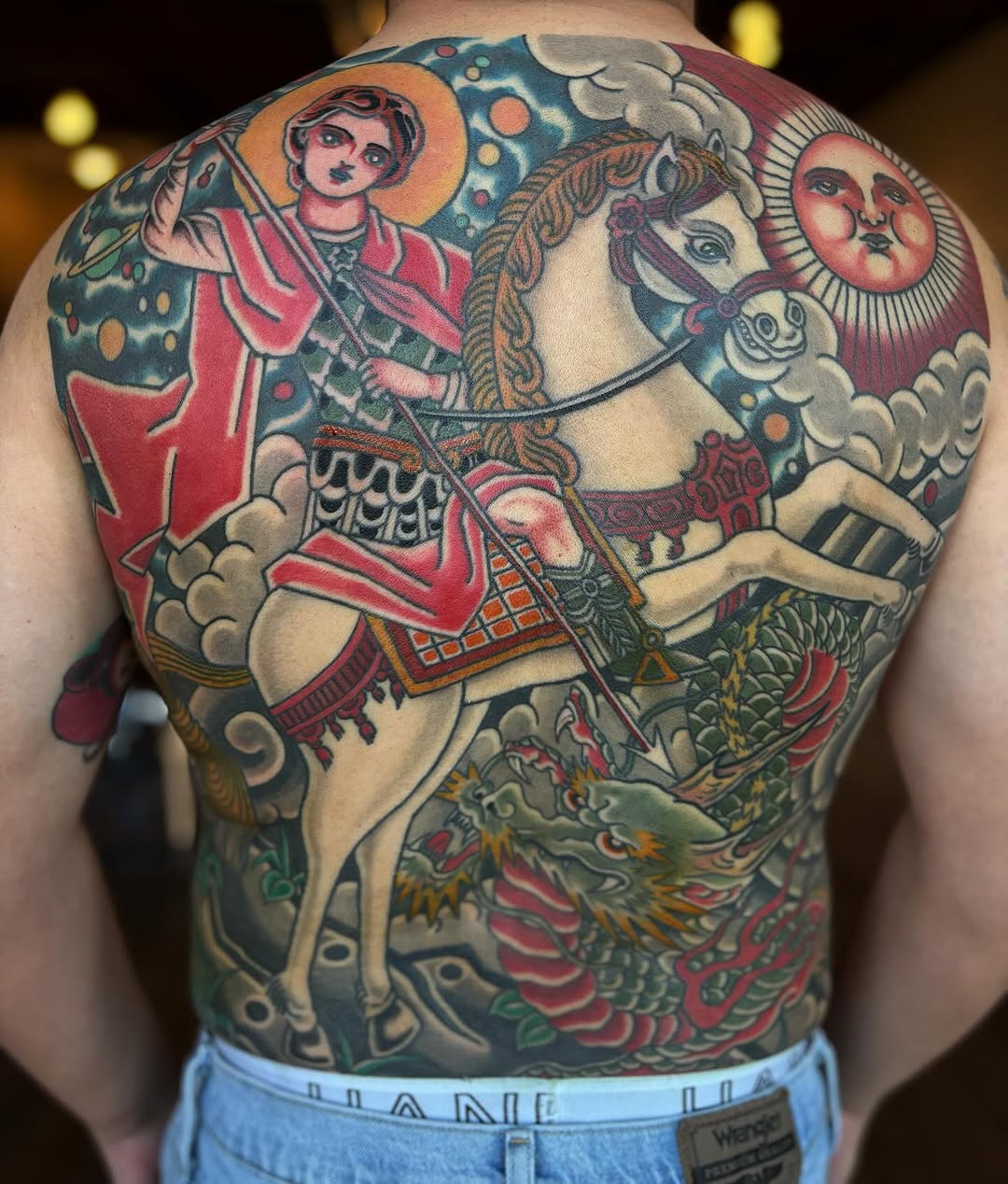 Tattoo by @jeffslacktattoo — american_traditional, japanese_irezumi
