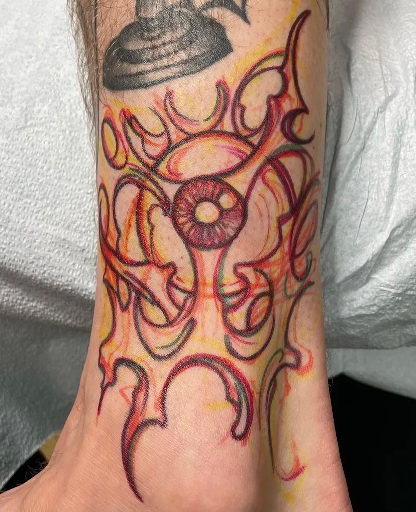Tattoo by @electric_phantom — new_school, surrealism