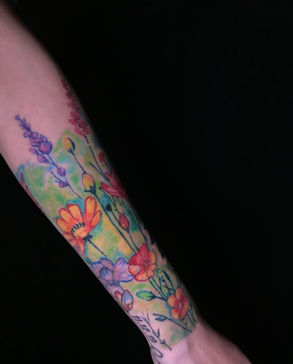 Tattoo by @kabirray11 — watercolor