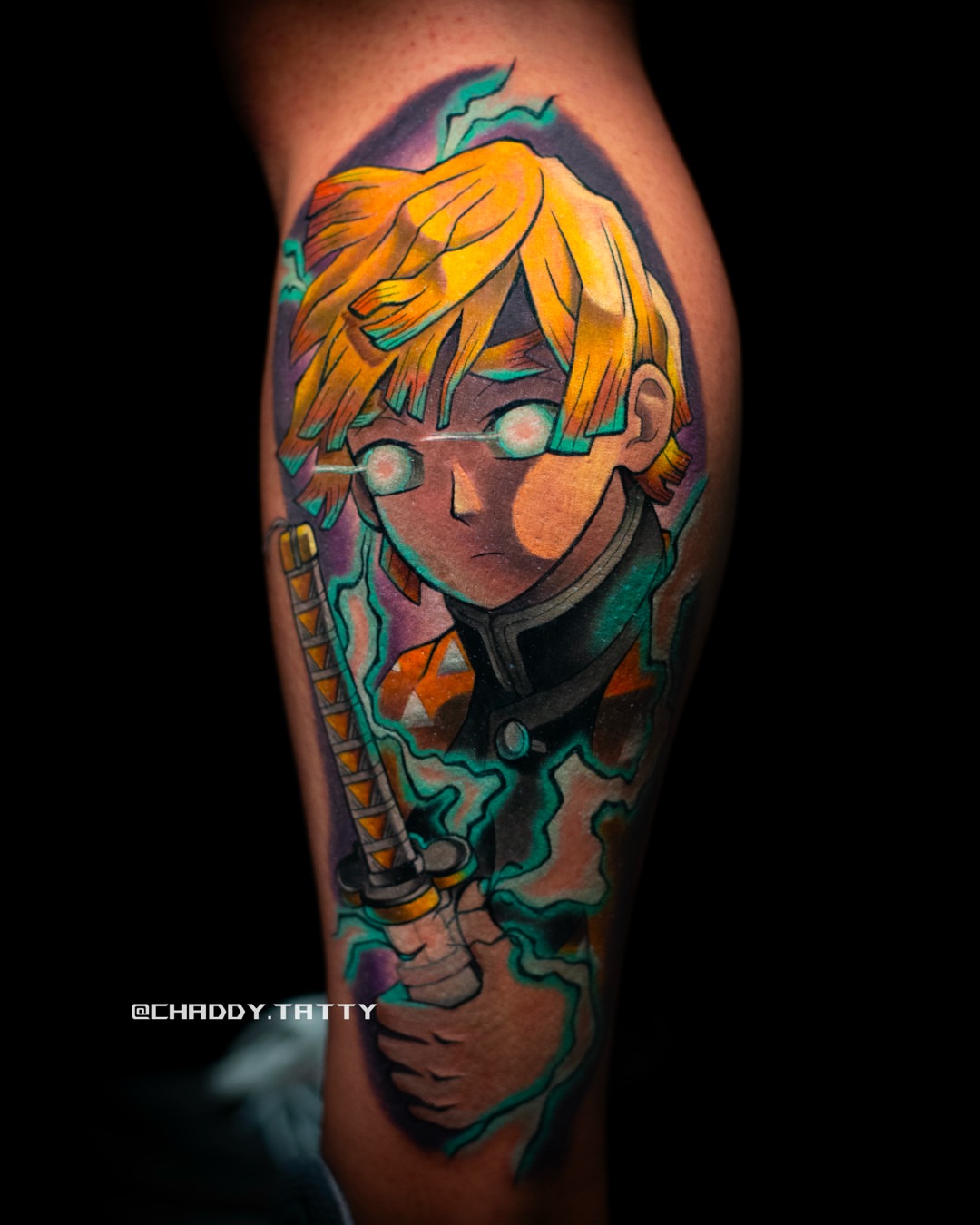 Tattoo by @chaddy.tatty — anime